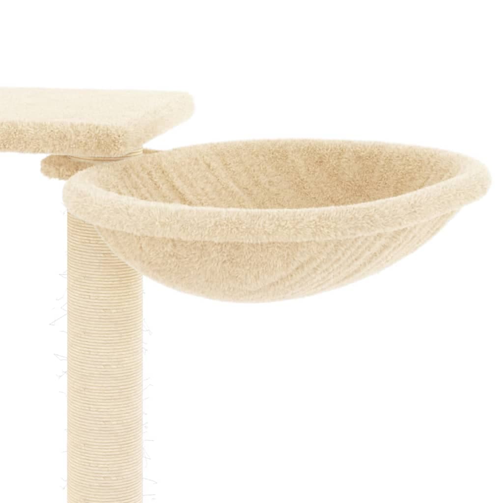 Albero per Gatti con Tiragraffi Crema 82 cm — miniatura 6 di 7