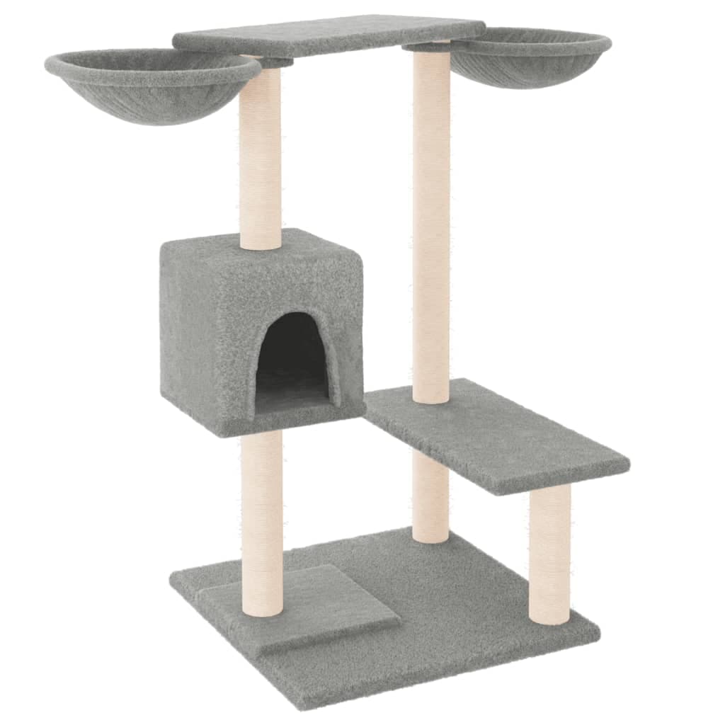 Albero per Gatti con Tiragraffi Grigio Chiaro 82 cm — miniatura 2 di 7