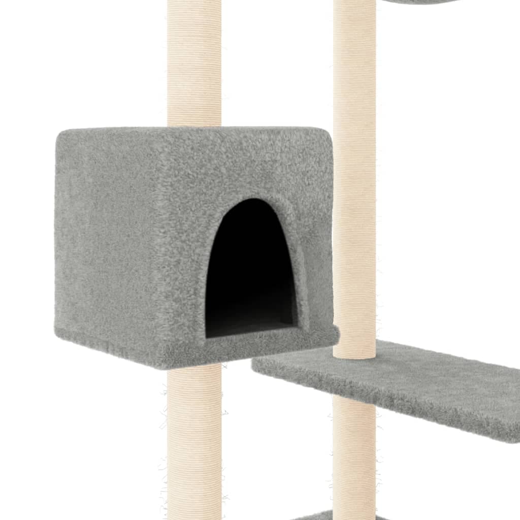 Albero per Gatti con Tiragraffi Grigio Chiaro 82 cm — miniatura 5 di 7