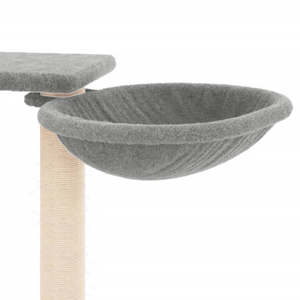 Albero per Gatti con Tiragraffi Grigio Chiaro 82 cm — miniatura 6 di 7