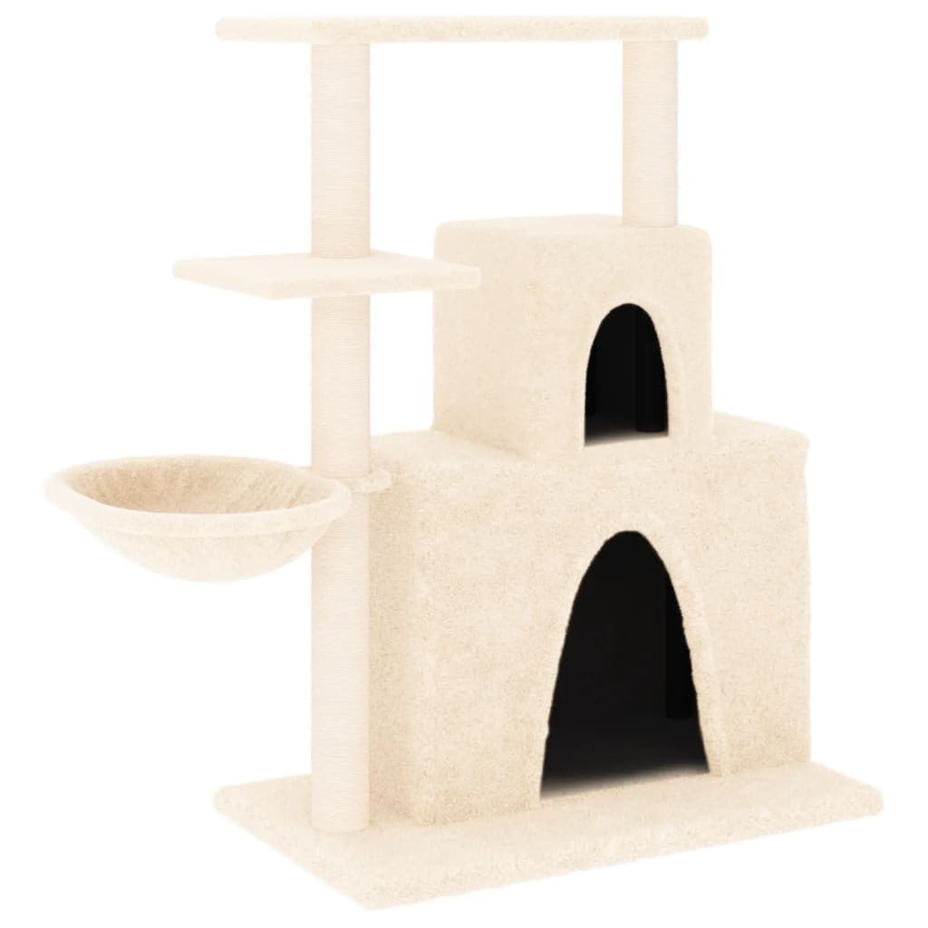 Albero per Gatti con Tiragraffi in Sisal Crema 83 cm — miniatura 2 di 7