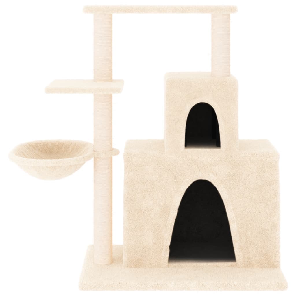 Albero per Gatti con Tiragraffi in Sisal Crema 83 cm — miniatura 3 di 7