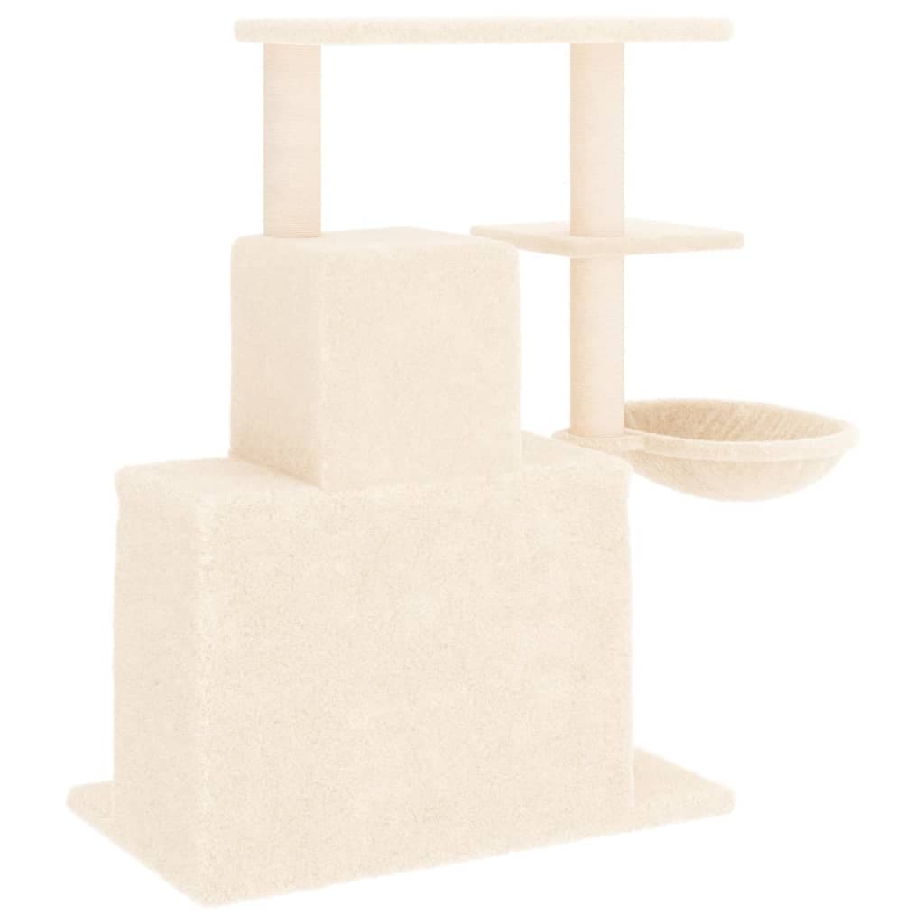 Albero per Gatti con Tiragraffi in Sisal Crema 83 cm — miniatura 4 di 7