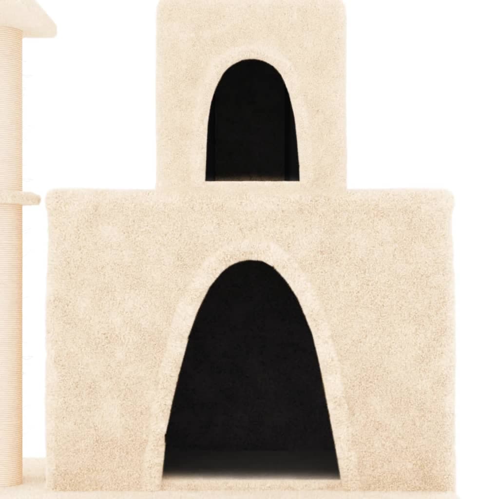 Albero per Gatti con Tiragraffi in Sisal Crema 83 cm — miniatura 5 di 7