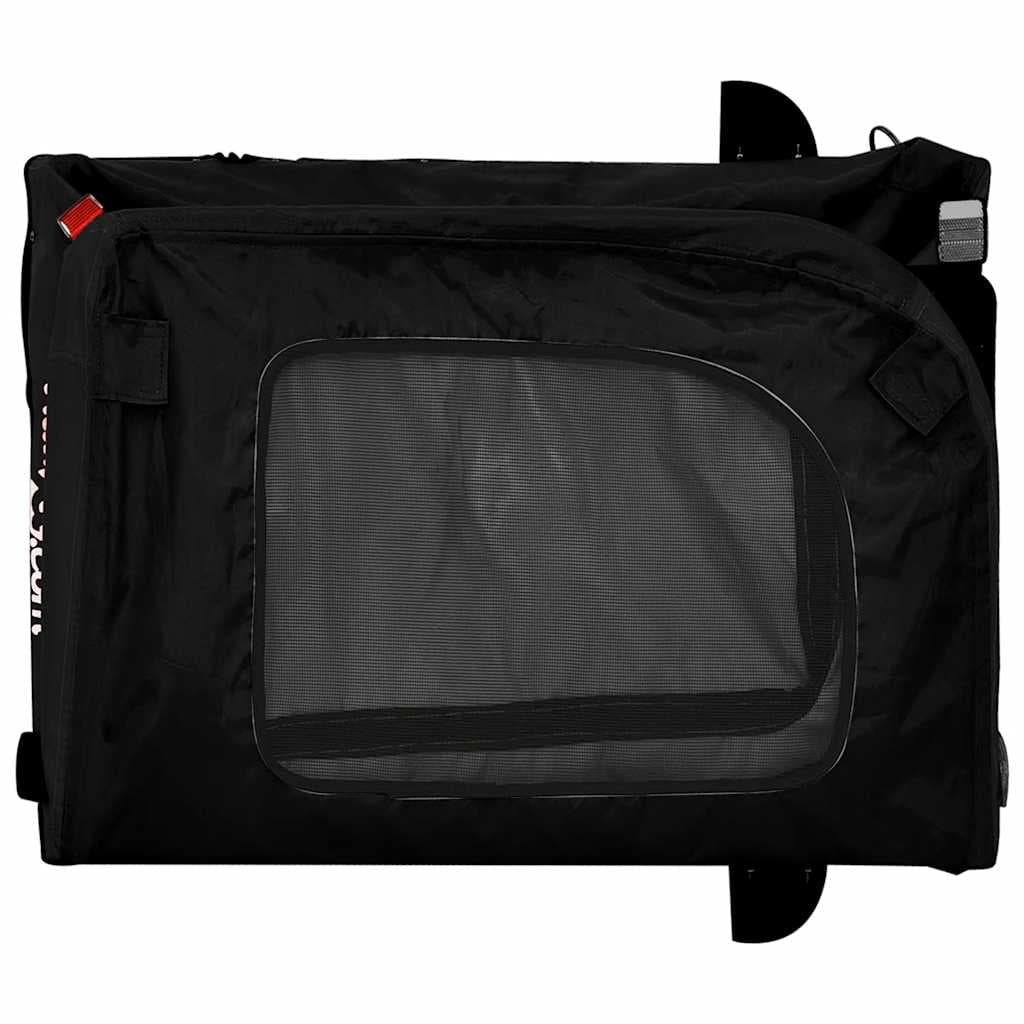 Rimorchio da Bici per Animali Nero Oxford e Ferro — miniatura 8 di 12