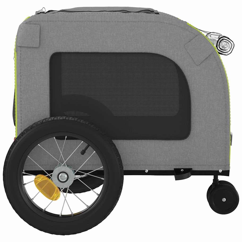 Rimorchio per bicicletta per animali domestici Verde e Grigio — miniatura 9 di 10
