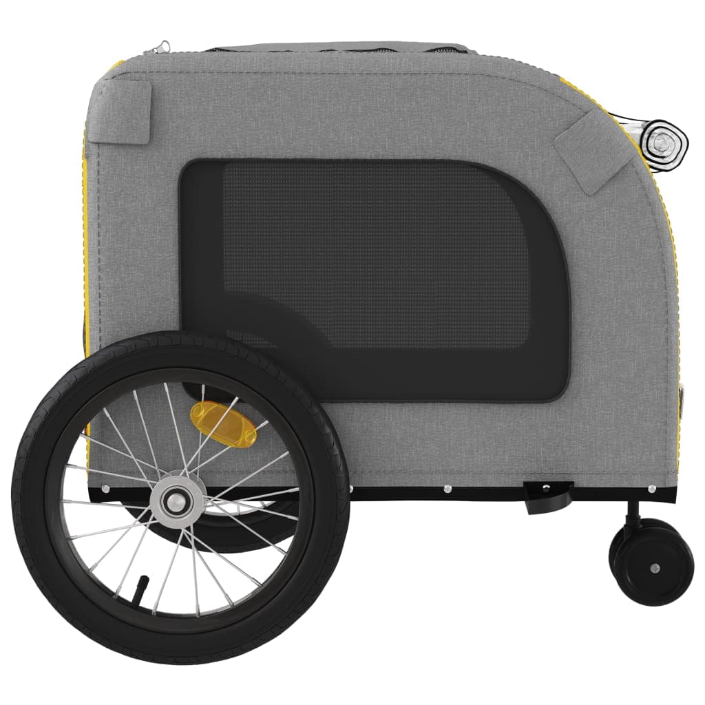 Rimorchio da Bici per Animali Giallo e Grigio Oxford e Ferro — miniatura 6 di 12