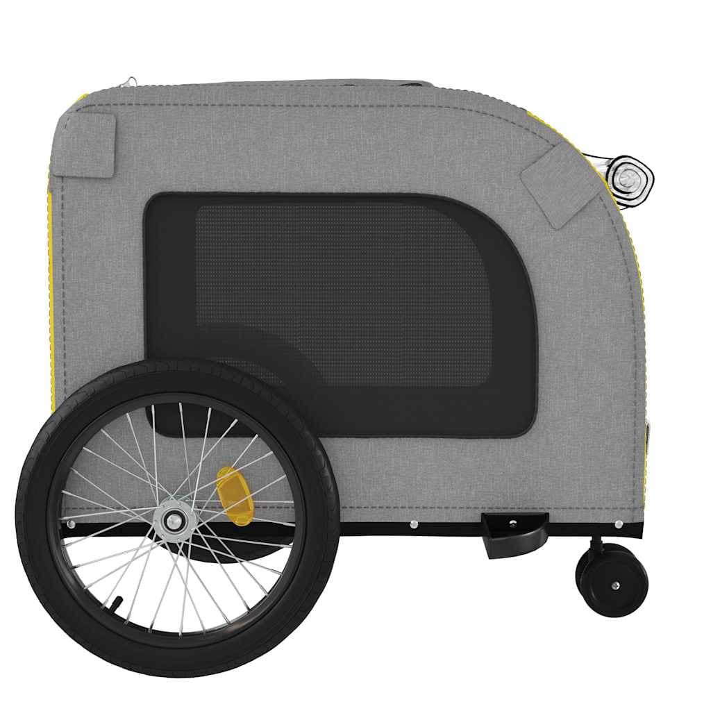 Rimorchio da Bici per Animali Giallo e Grigio Oxford e Ferro — miniatura 6 di 12