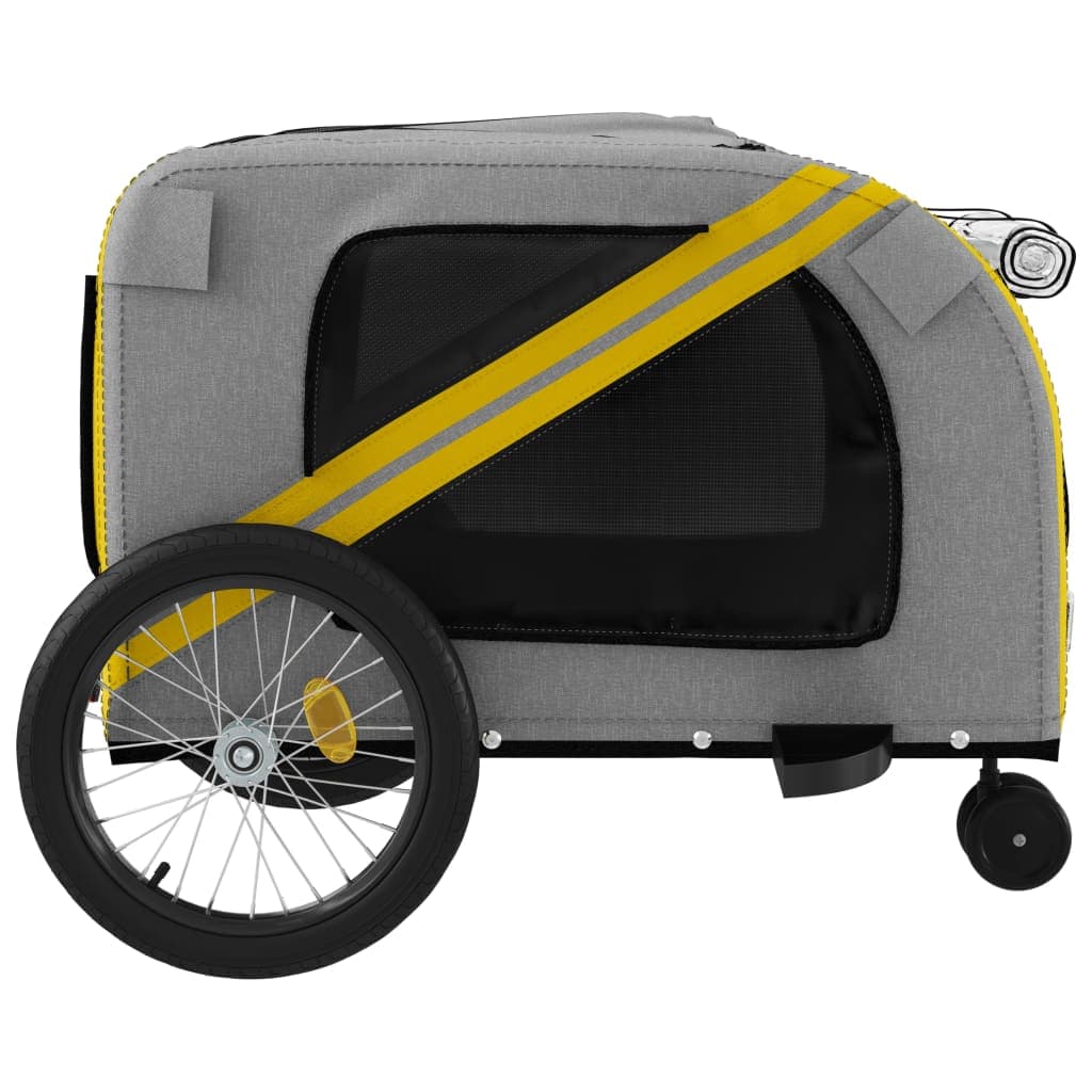 Rimorchio da Bici per Animali Giallo e Grigio Oxford e Ferro — miniatura 6 di 12