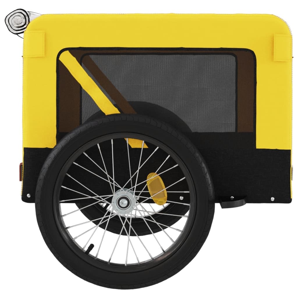 Rimorchio da Bici per Animali Giallo e Nero Oxford e Ferro — miniatura 7 di 12