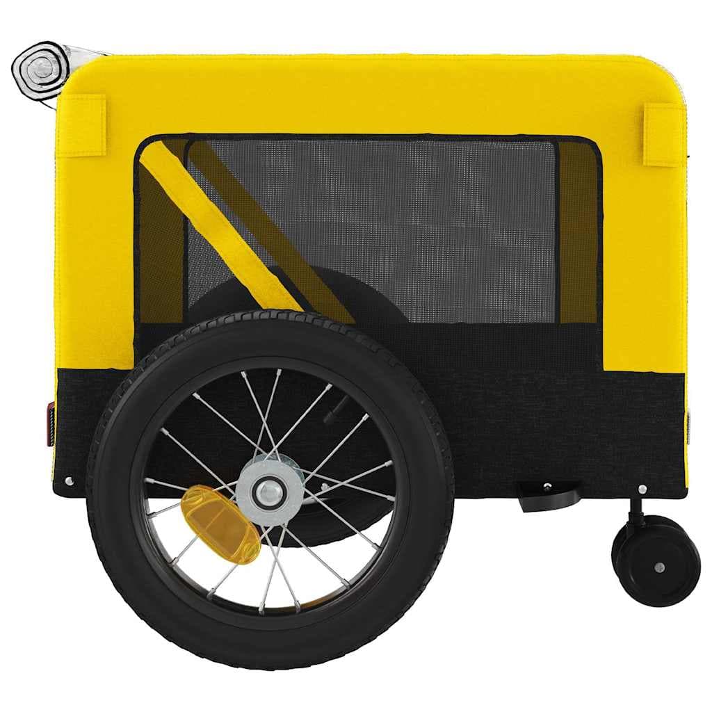 Rimorchio da Bici per Animali Giallo e Nero Oxford e Ferro — miniatura 7 di 12