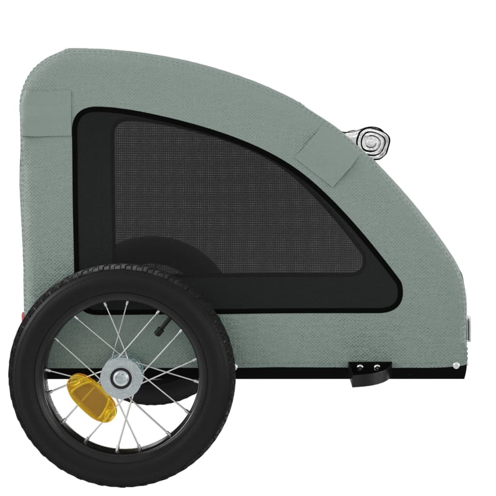 Rimorchio da Bici per Animali Grigio Oxford e Ferro — miniatura 6 di 12