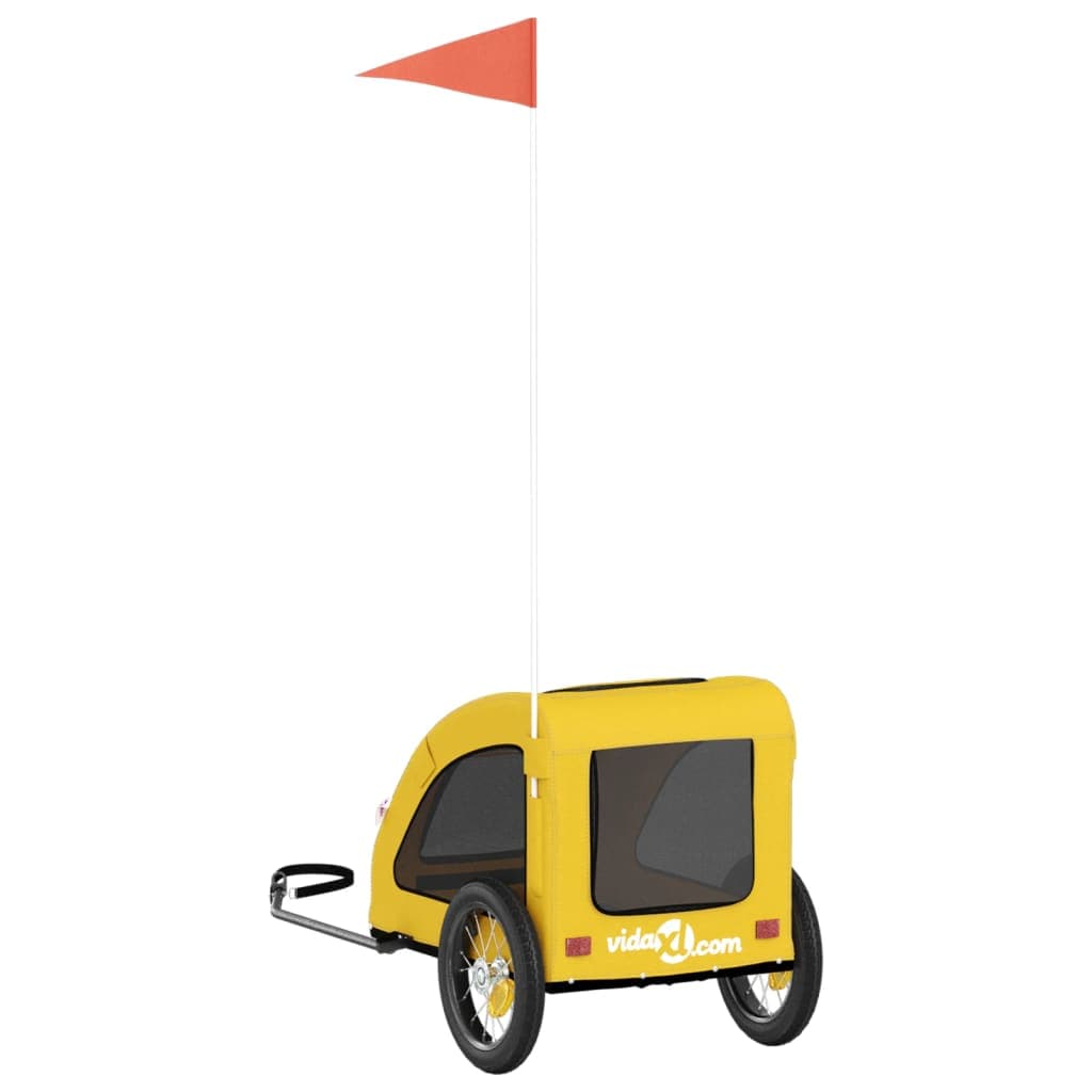 Rimorchio da Bici per Animali Giallo Oxford e Ferro — miniatura 7 di 12
