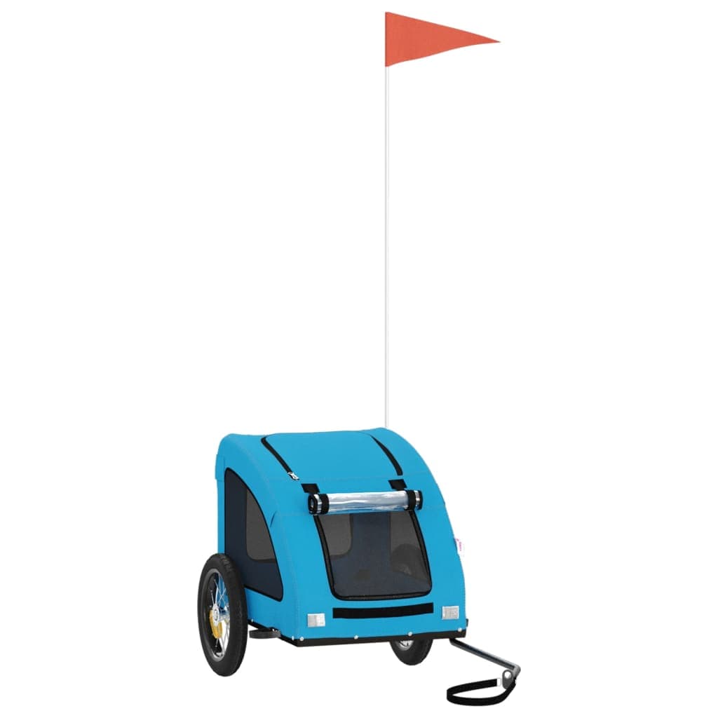 Rimorchio da Bici per Animali Blu Oxford e Ferro — miniatura 2 di 12