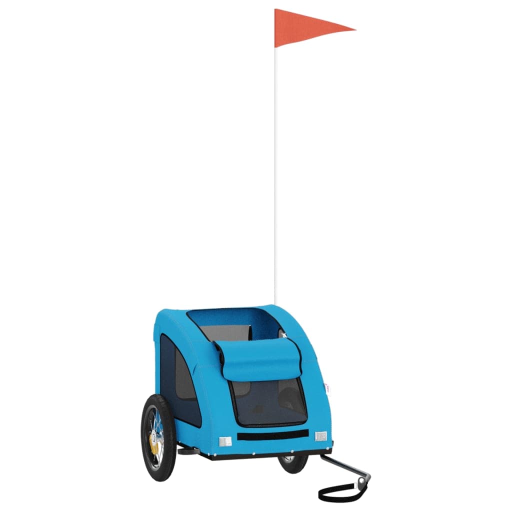 Rimorchio da Bici per Animali Blu Oxford e Ferro — miniatura 3 di 12