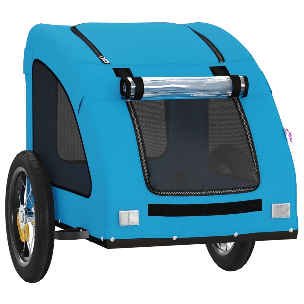 Rimorchio da Bici per Animali Blu Oxford e Ferro — miniatura 4 di 12
