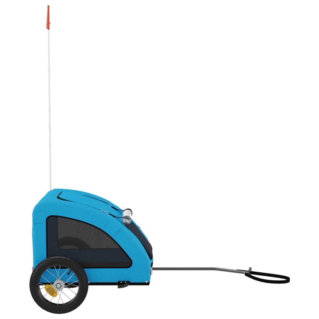 Rimorchio da Bici per Animali Blu Oxford e Ferro — miniatura 5 di 12