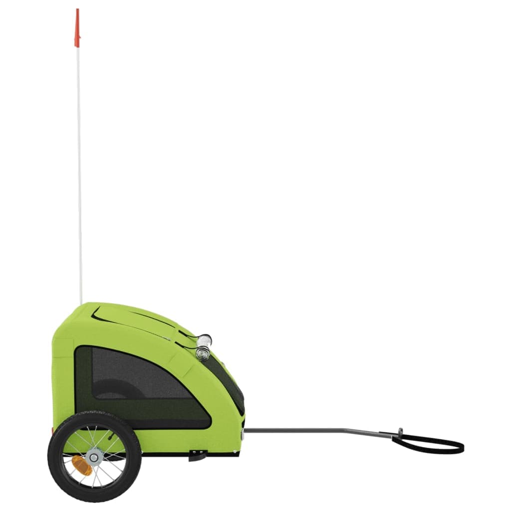 Rimorchio da Bici per Animali Verde Oxford e Ferro — miniatura 5 di 12