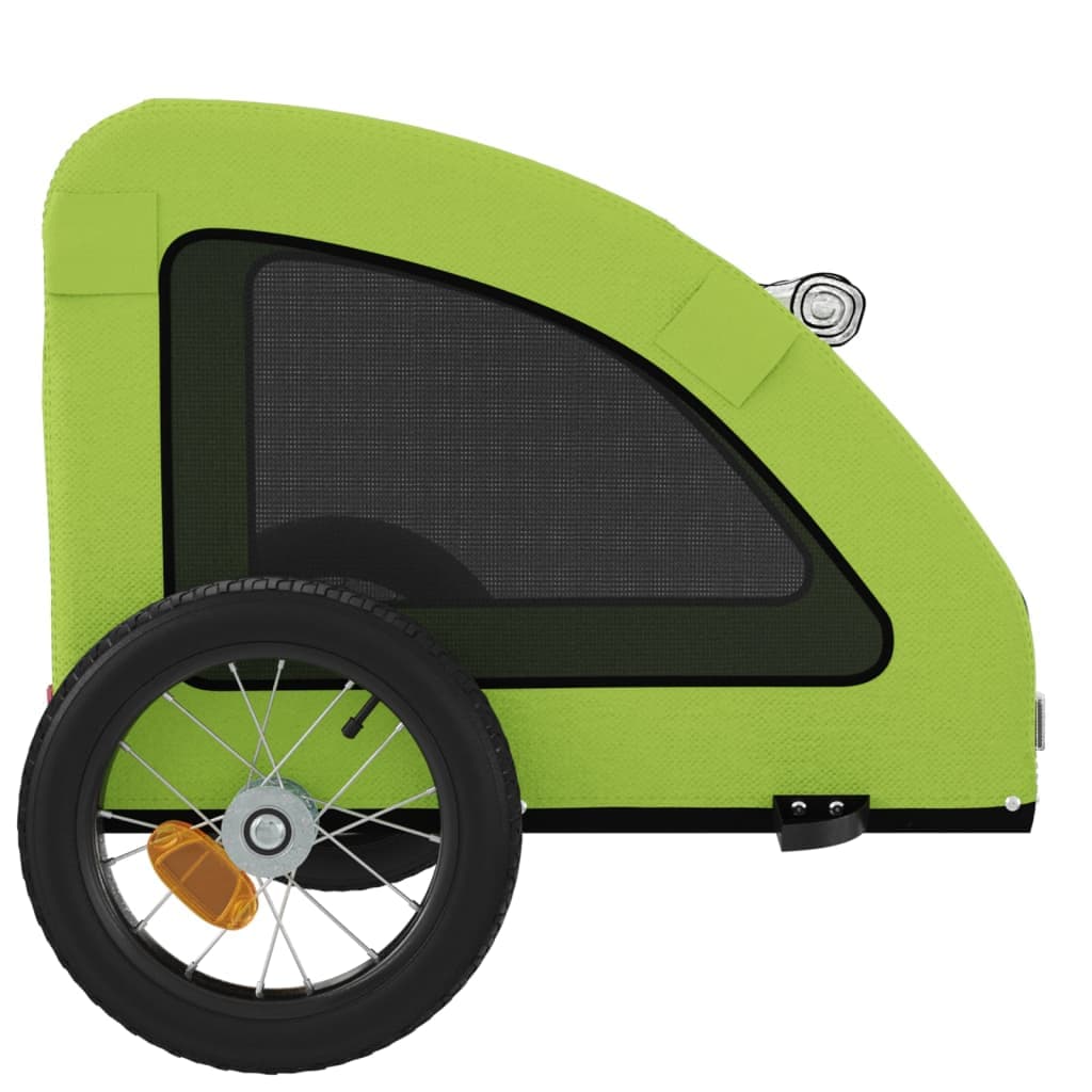 Rimorchio da Bici per Animali Verde Oxford e Ferro — miniatura 6 di 12