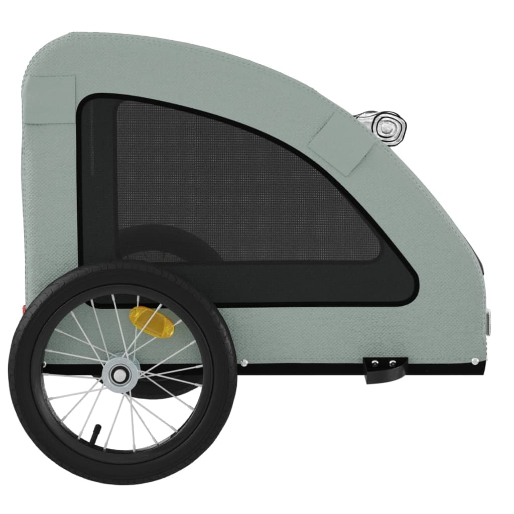 Rimorchio da Bici per Animali Grigio Oxford e Ferro — miniatura 6 di 12