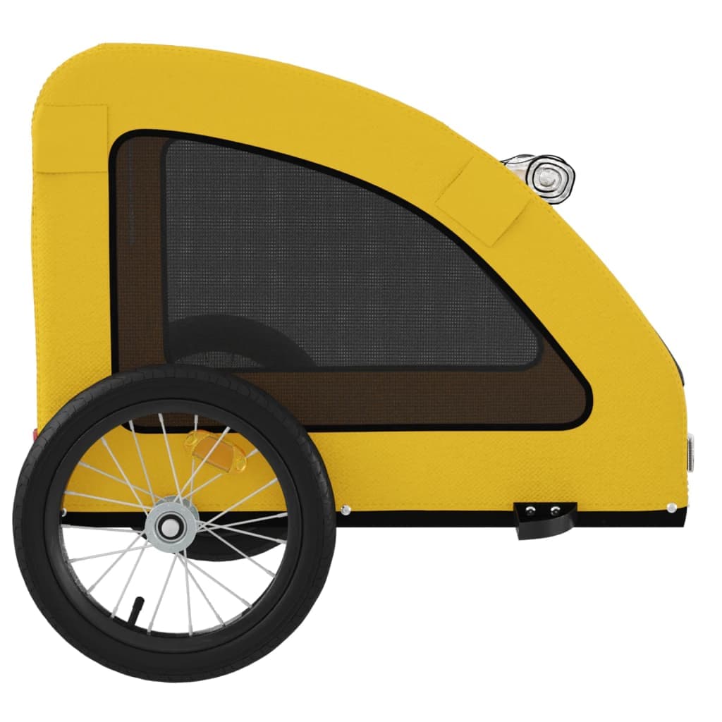 Rimorchio da Bici per Animali Giallo Oxford e Ferro — miniatura 6 di 12