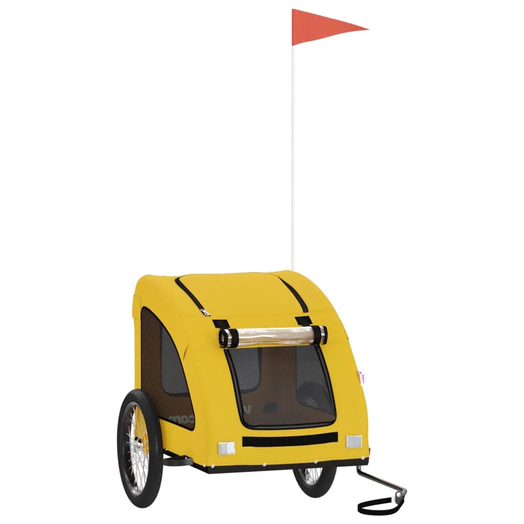 Rimorchio da Bici per Animali Giallo Oxford e Ferro — miniatura 2 di 12
