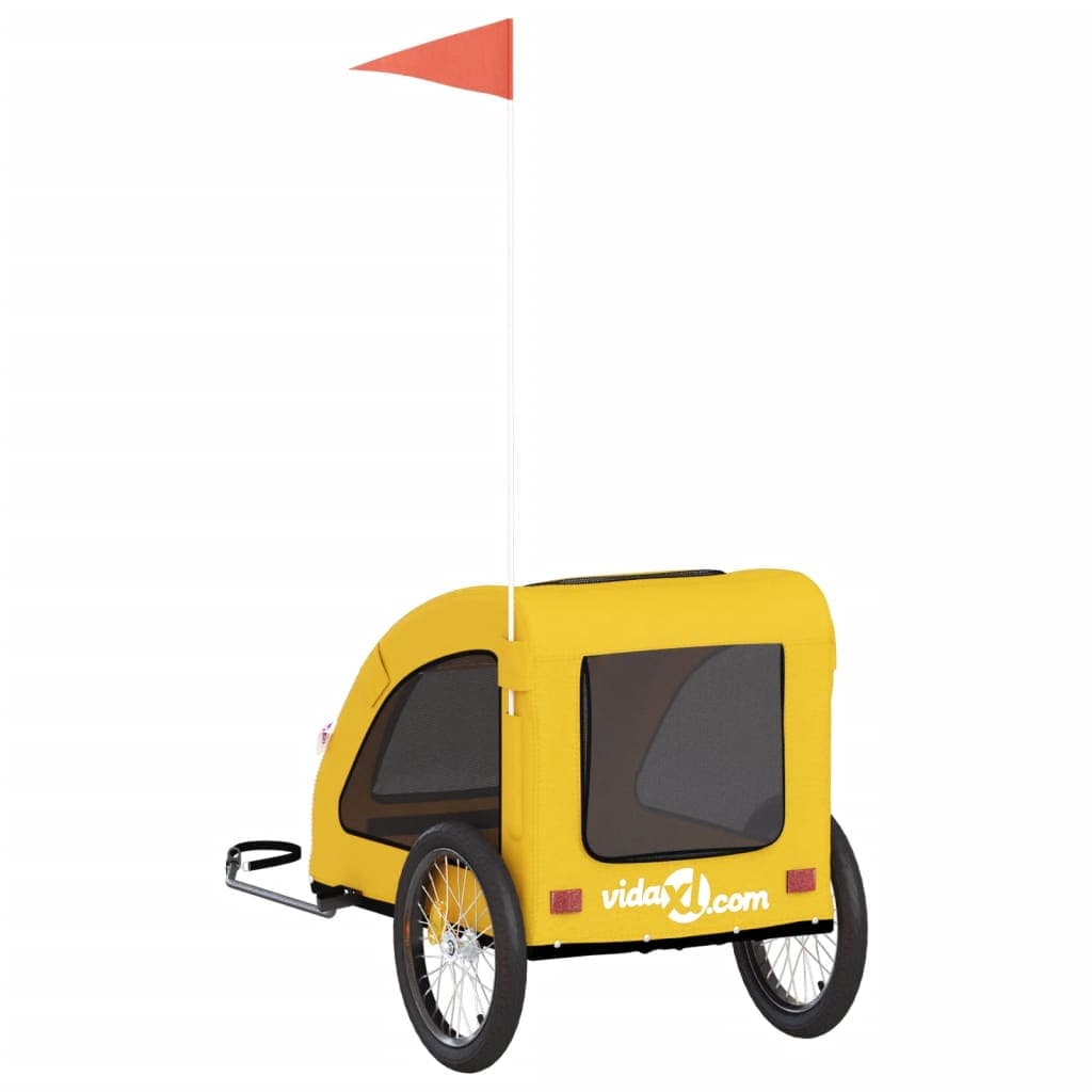Rimorchio da Bici per Animali Giallo Oxford e Ferro — miniatura 7 di 12