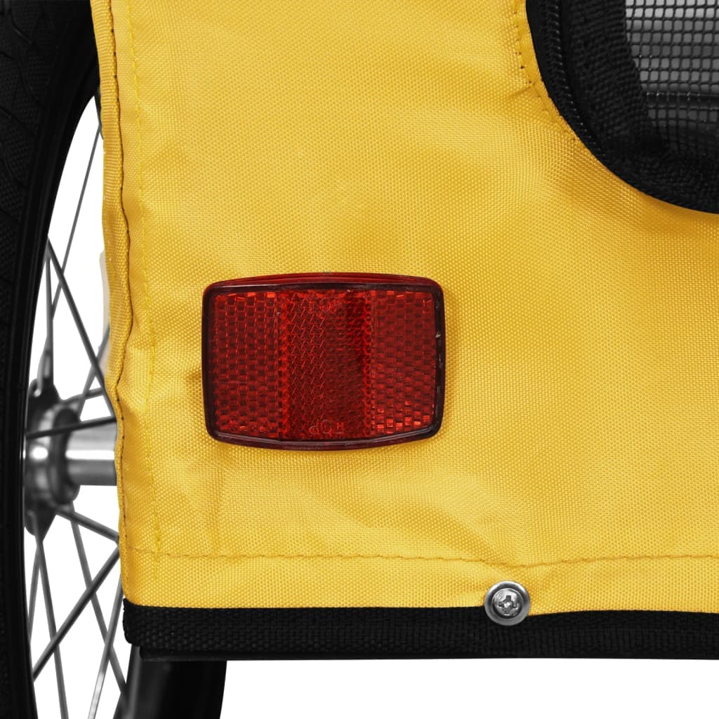 Rimorchio da Bici per Animali Giallo Oxford e Ferro — miniatura 10 di 12