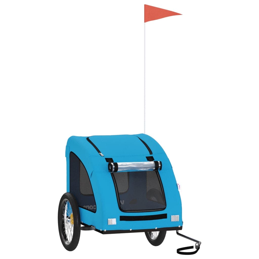 Rimorchio da Bici per Animali Blu Oxford e Ferro — miniatura 2 di 12
