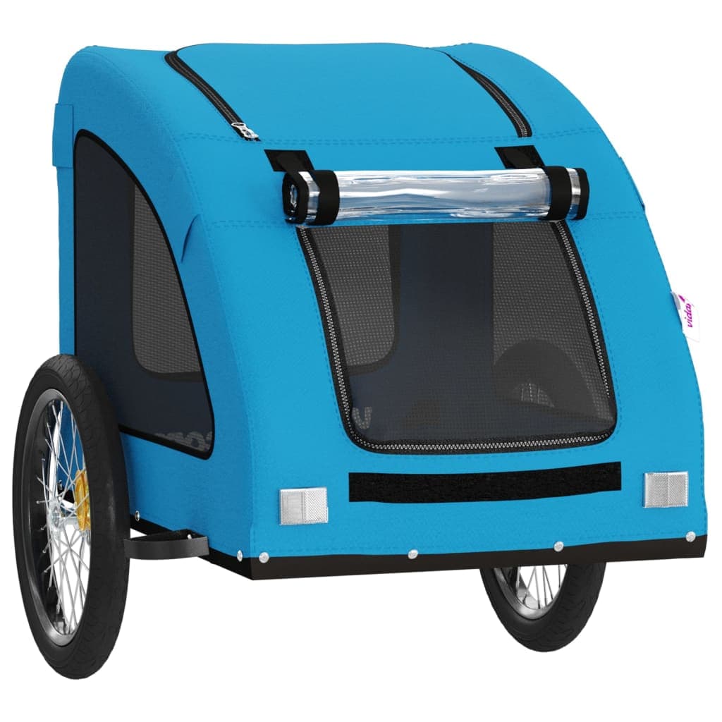 Rimorchio da Bici per Animali Blu Oxford e Ferro — miniatura 4 di 12
