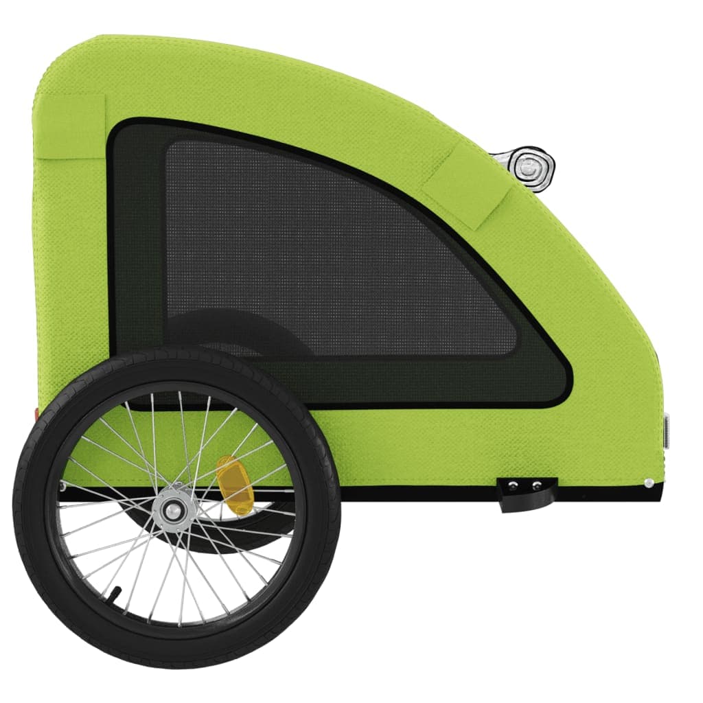 Rimorchio da Bici per Animali Verde Oxford e Ferro — miniatura 6 di 12