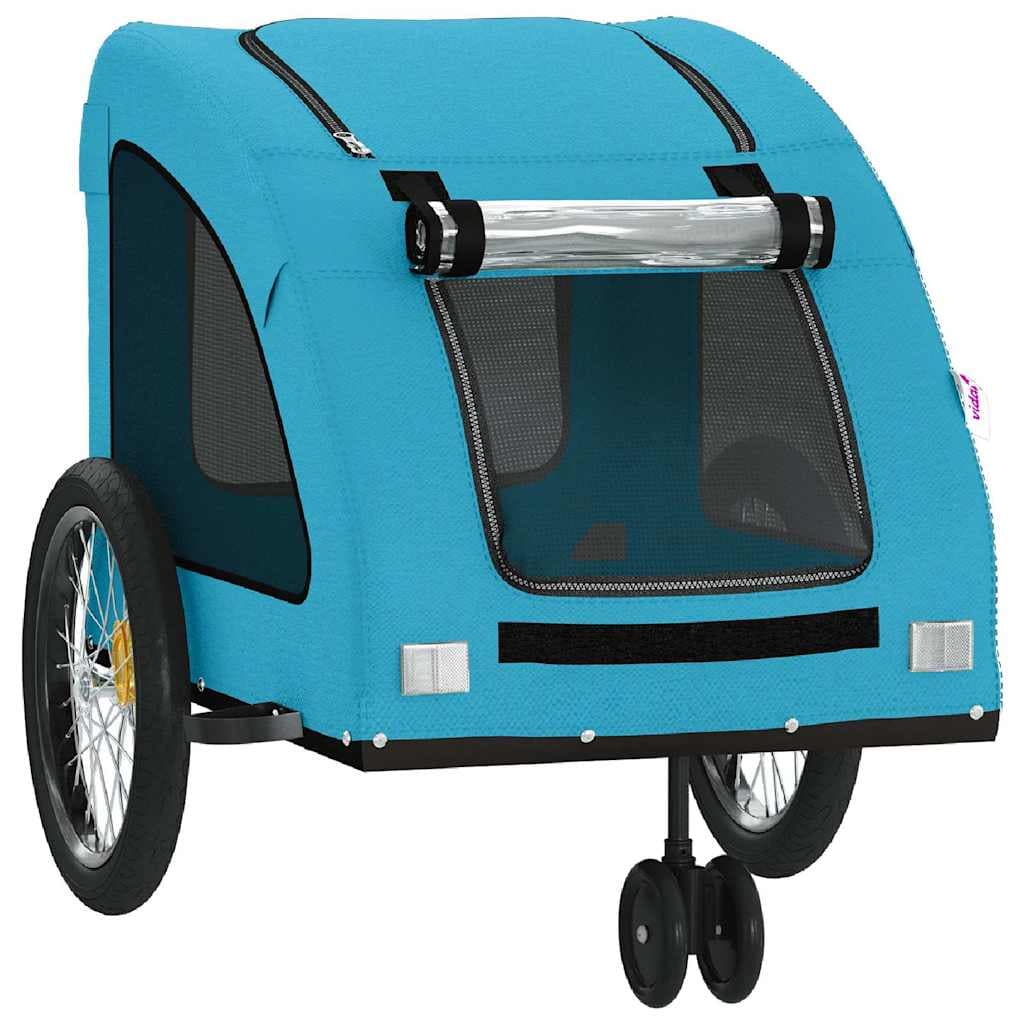 Rimorchio da Bici per Animali Blu Oxford e Ferro — miniatura 4 di 12