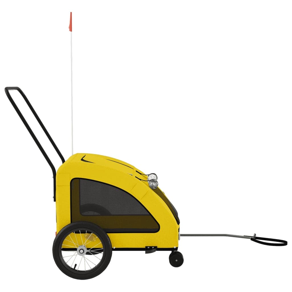 Rimorchio da Bici per Animali Giallo Oxford e Ferro — miniatura 5 di 12