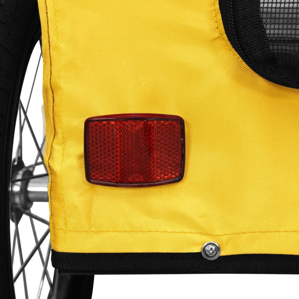 Rimorchio da Bici per Animali Giallo Oxford e Ferro — miniatura 10 di 12