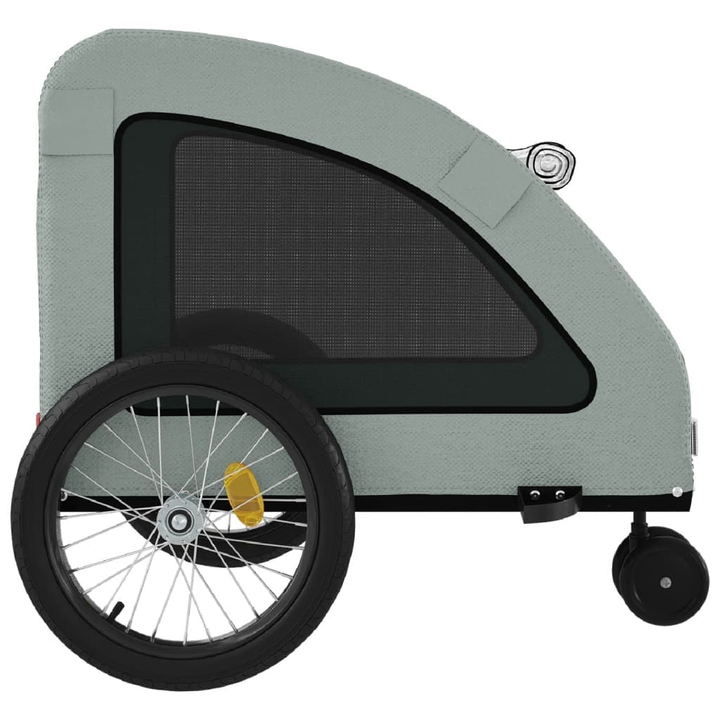 Rimorchio da Bici per Animali Grigio Oxford e Ferro — miniatura 6 di 12