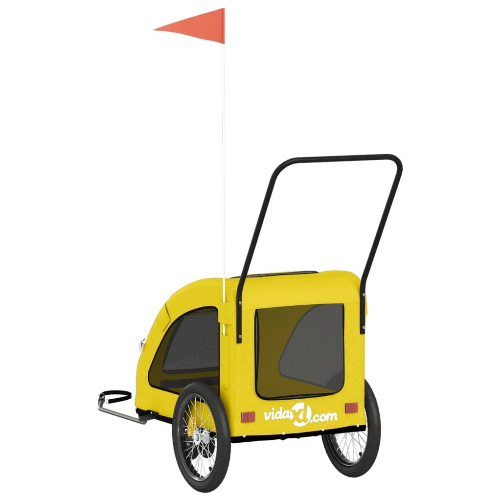 Rimorchio da Bici per Animali Giallo Oxford e Ferro — miniatura 7 di 12