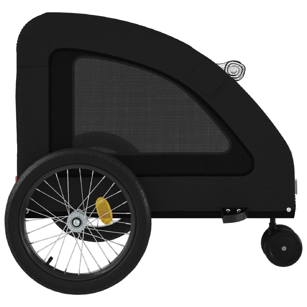Rimorchio da Bici per Animali Nero Oxford e Ferro — miniatura 6 di 12