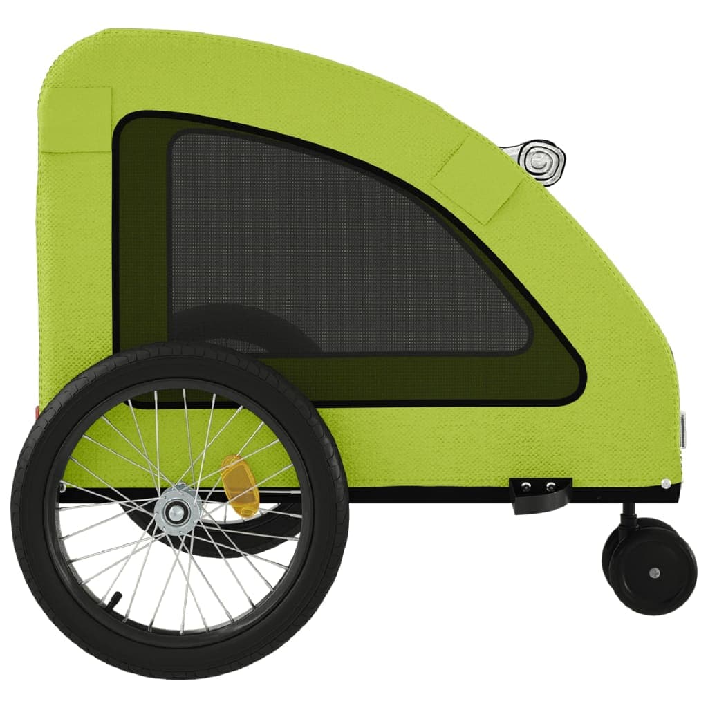 Rimorchio da Bici per Animali Verde Oxford e Ferro — miniatura 6 di 12