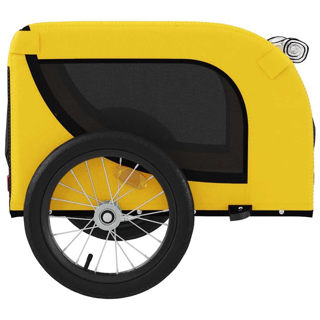 Rimorchio da Bici per Animali Giallo e Nero Oxford e Ferro — miniatura 5 di 10