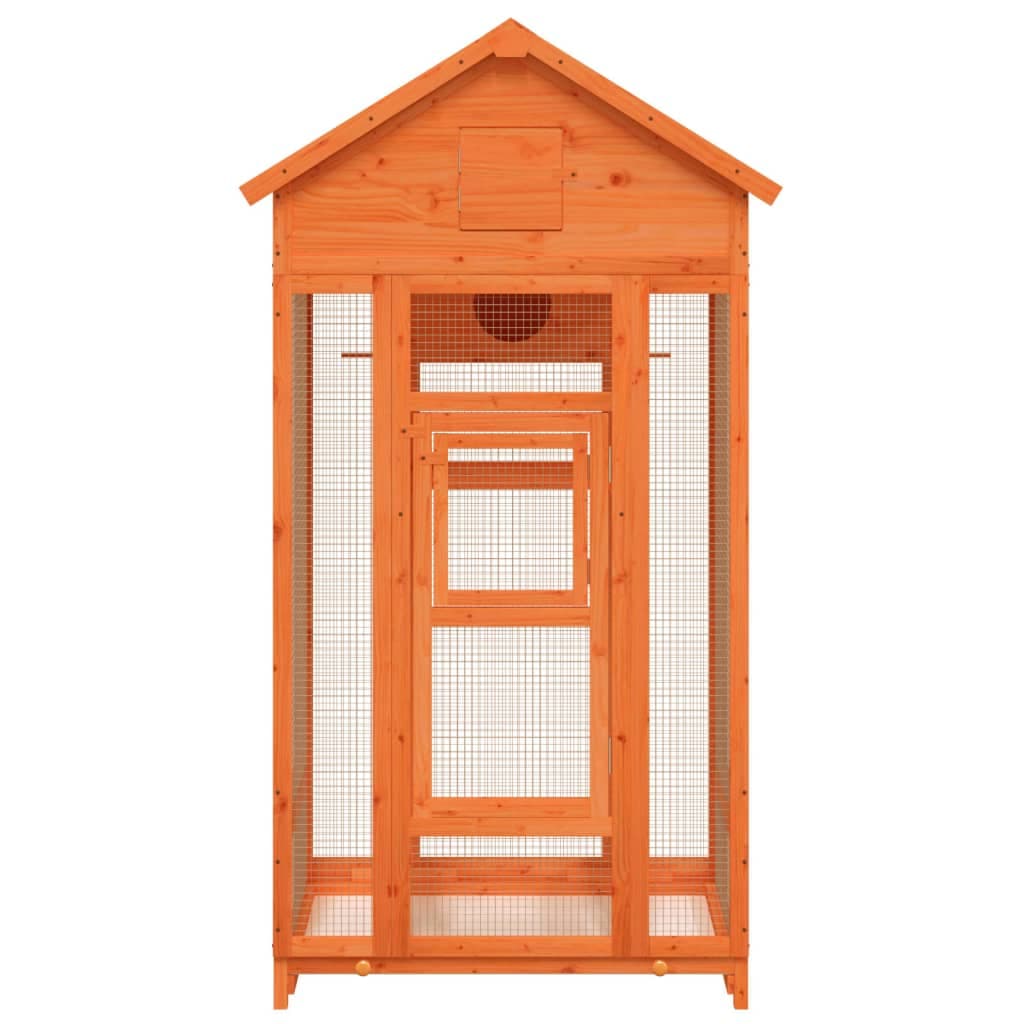 Casetta per Uccelli Marrone 91,5x53x170 cm Legno Massello Pino — miniatura 3 di 7