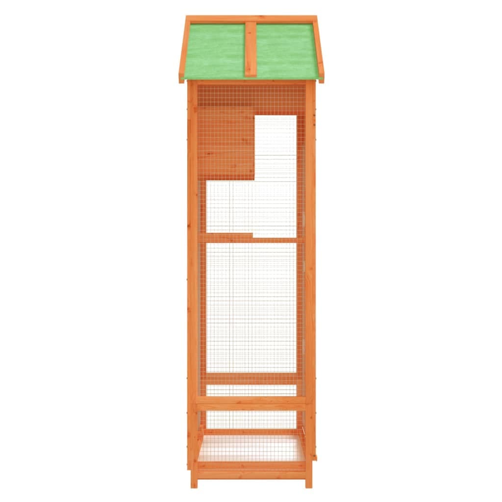 Casetta per Uccelli Marrone 91,5x53x170 cm Legno Massello Pino — miniatura 5 di 7