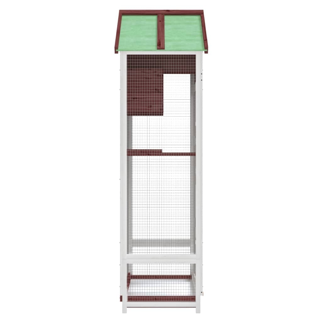 Casetta per Uccelli Moka 91,5x53x170 cm Legno Massello Pino — miniatura 5 di 7