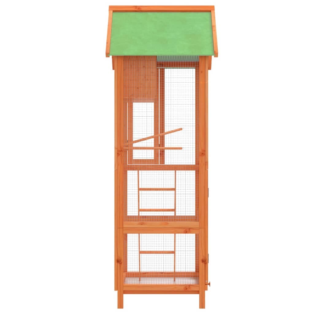 Casetta per Uccelli Marrone 60x58,5x160 cm Legno Massello Pino — miniatura 4 di 7