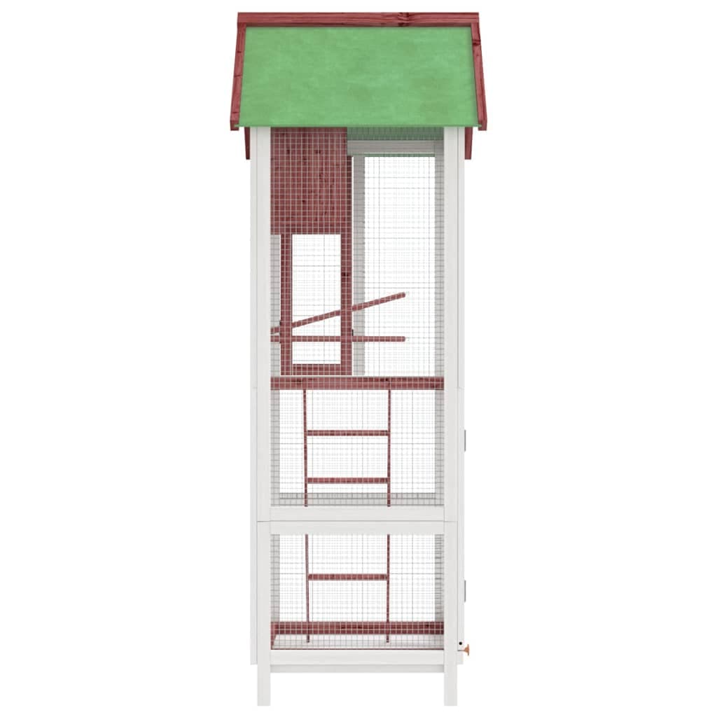 Casetta per Uccelli Moka 60x58,5x160 cm Legno Massello di Pino — miniatura 4 di 7