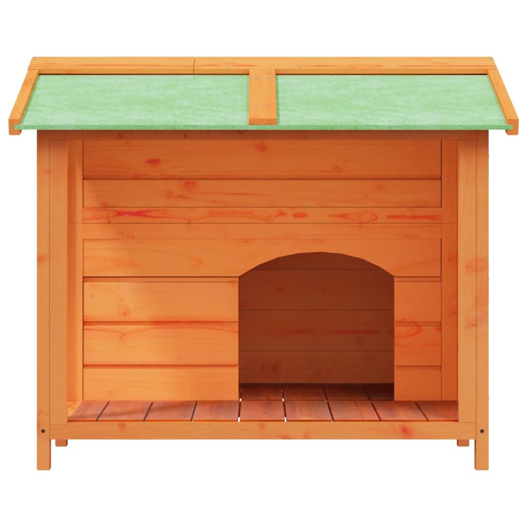 Cuccia per Cani Marrone 96x87x80,5 cm in Legno Massello di Pino — miniatura 3 di 6