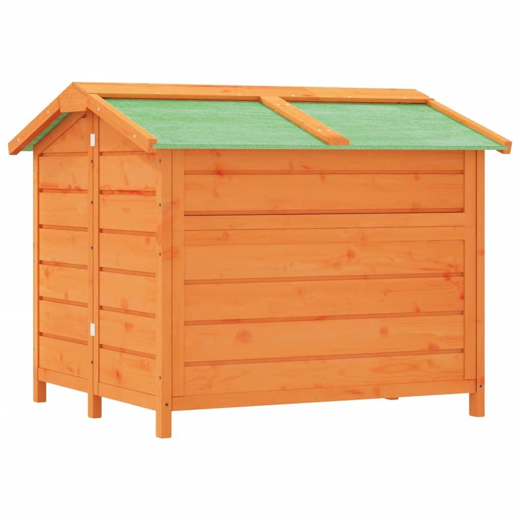 Cuccia per Cani Marrone 96x87x80,5 cm in Legno Massello di Pino — miniatura 4 di 6