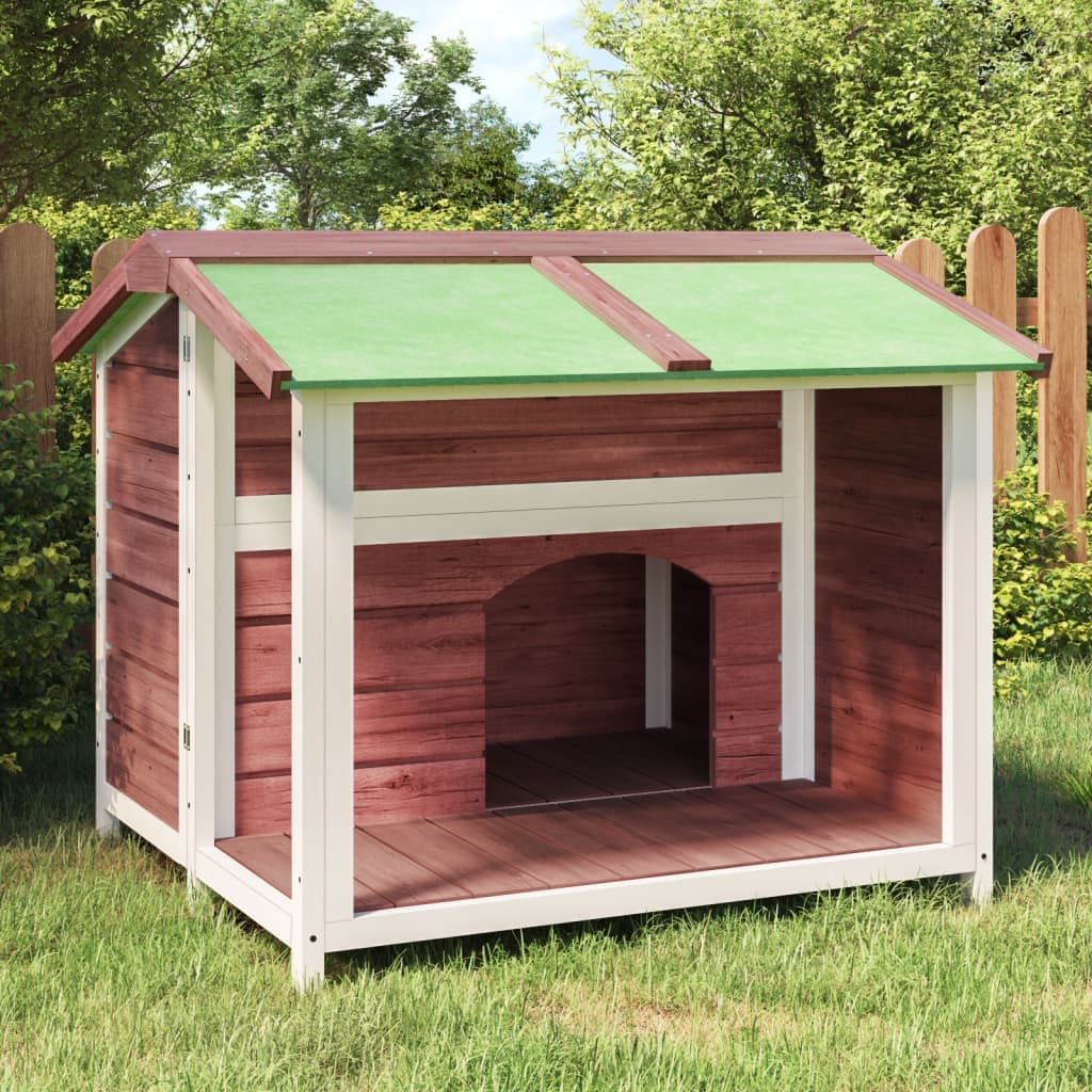 Cuccia per Cani Moka 96x87x80,5 cm in Legno Massello di Pino — miniatura 1 di 6