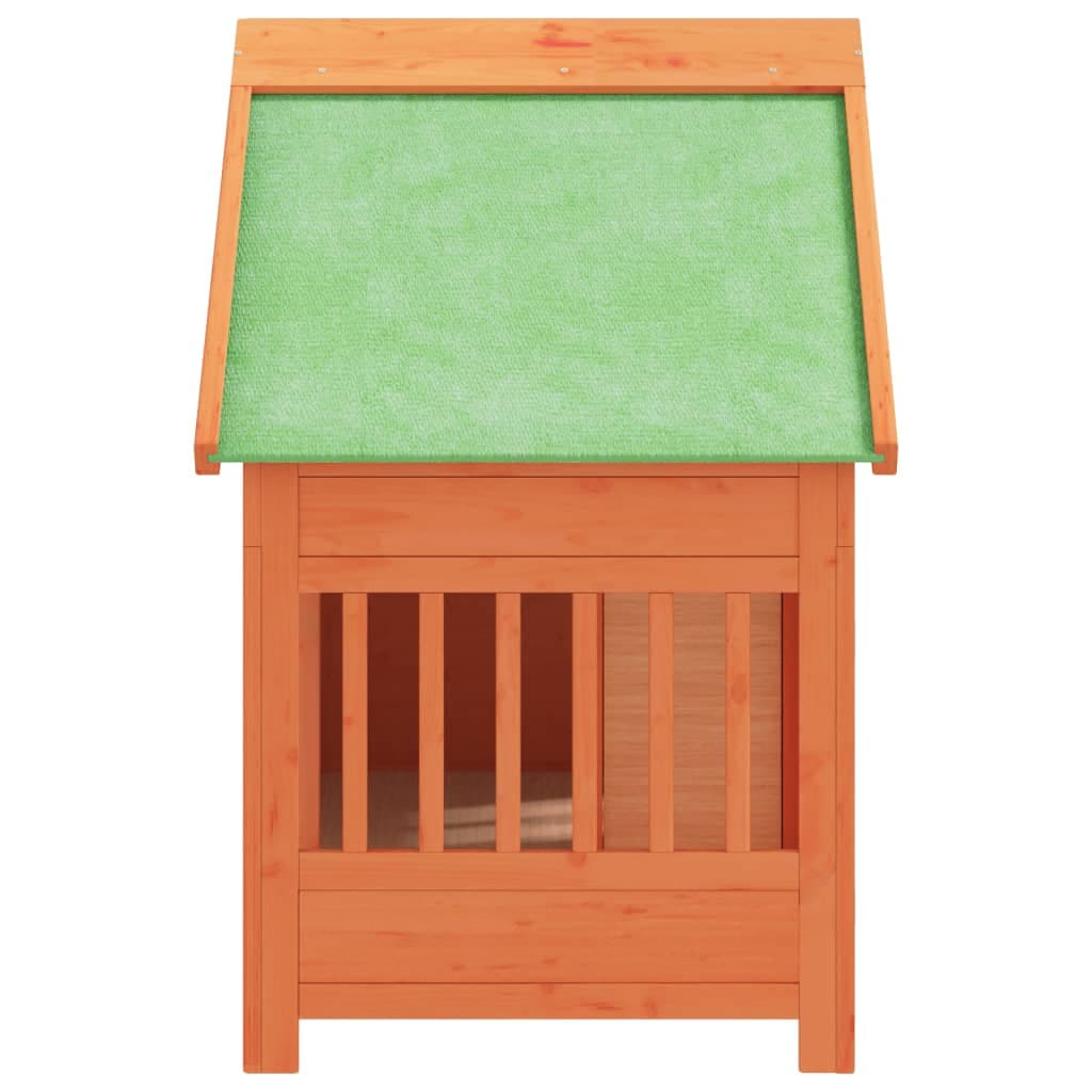 Cuccia per Cani Marrone 96x60,5x87 cm in Legno Massello di Pino — foto 4 di 7