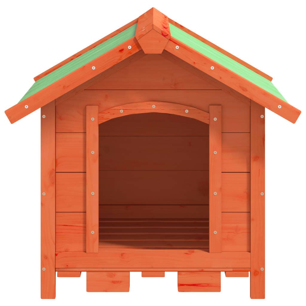 Cuccia per Cani Marrone 65x65x61,5 cm in Legno Massello di Pino — miniatura 3 di 7