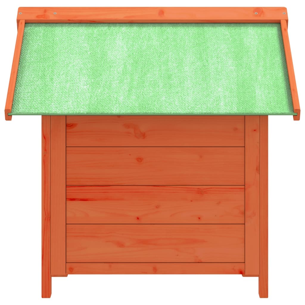 Cuccia per Cani Marrone 65x65x61,5 cm in Legno Massello di Pino — miniatura 4 di 7
